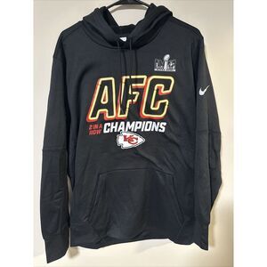 Nike Mens Kansas City Chiefs Hoodie Large  2  In A Row Superbowl Champions